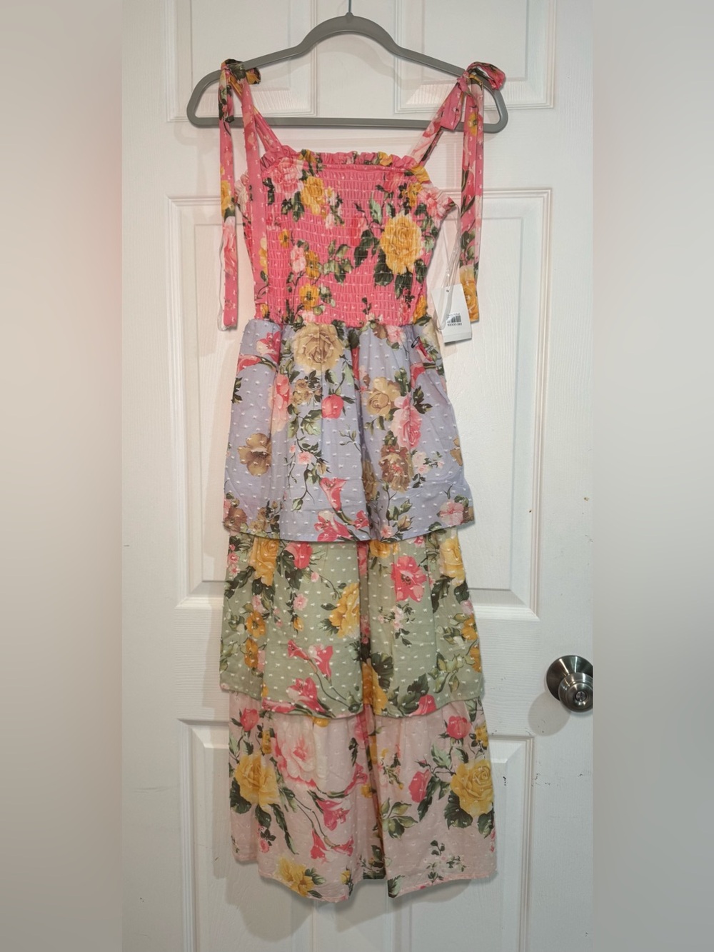 SALE! Floral Smocked Tiered Maxi Dress